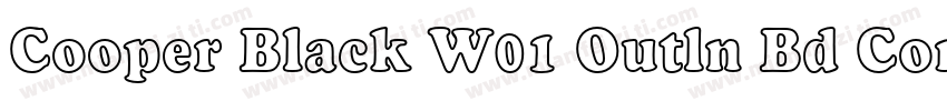 Cooper Black W01 Outln Bd Cond字体转换